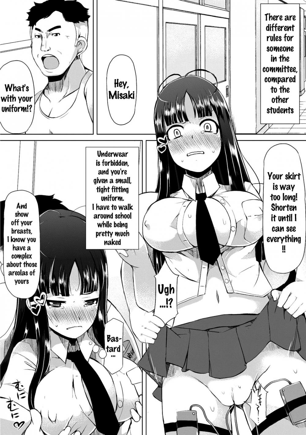 Hentai Manga Comic-A Large Breasted Honor Student Makes The Big Change to Perverted Masochist-Chapter 1-18